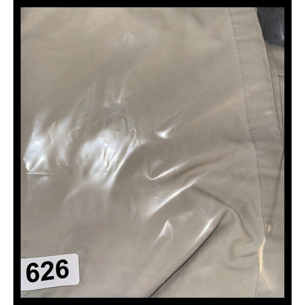 Nautica Rigger Chino Shorts Mens 36W Beige Pleated Classic Fit Cotton Preppy - Picture 8 of 8